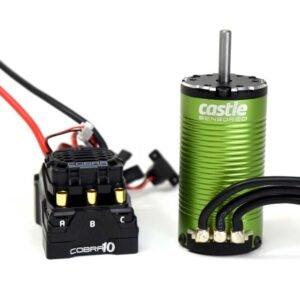 Castle Creations Cobra 10 Electronic Speed Control & 1415-2400KV Sensored Motor Combo, 5mm Shaft